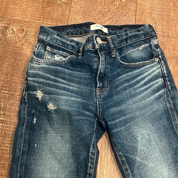 Moussy Vintage Glendale Mid Rise Distressed Cropped Jeans - Picture 7 of 14